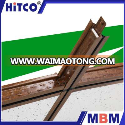 China Hot Sale 24T Flat Galvanized Steel suspended Ceiling t grid for building